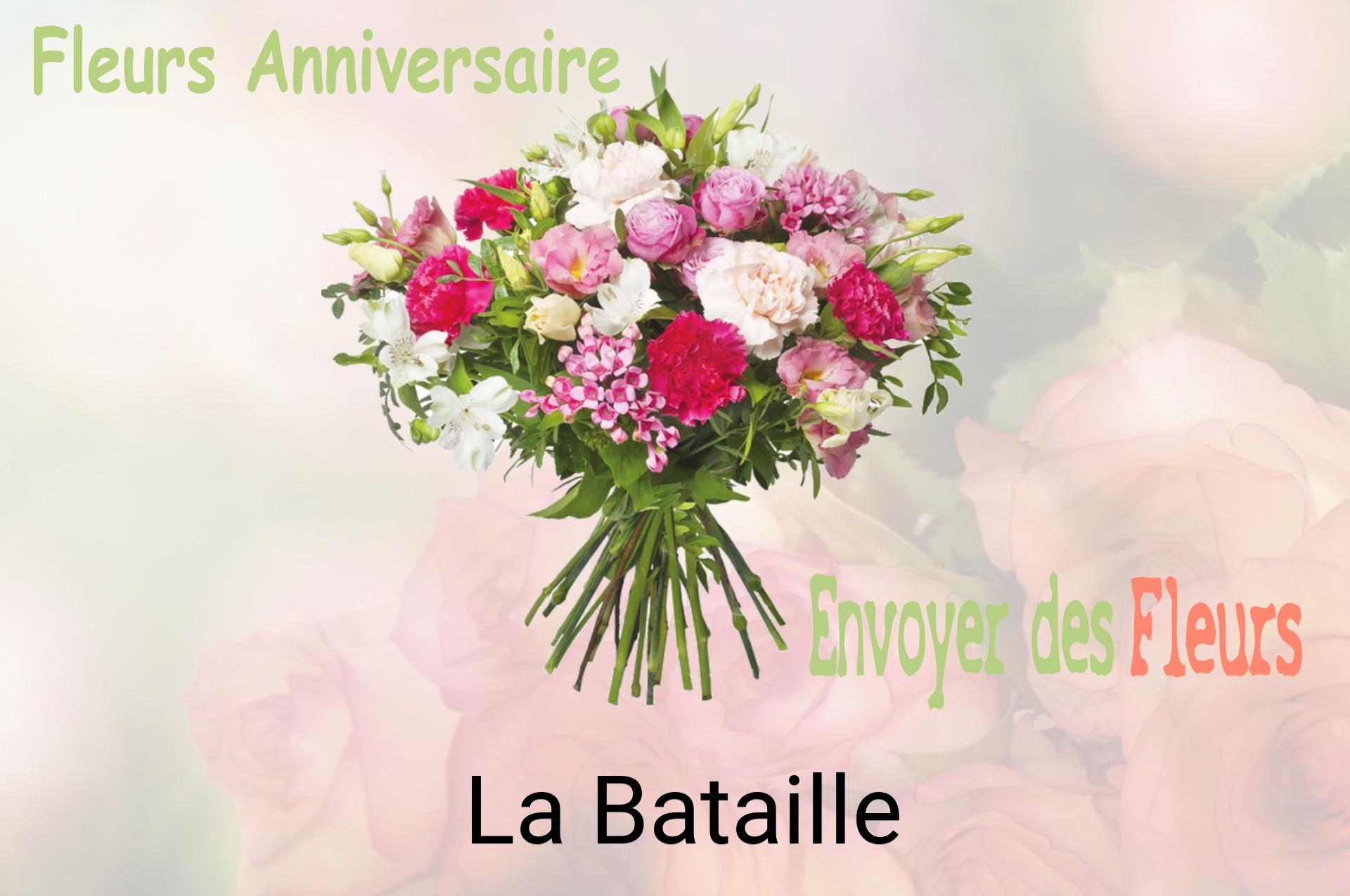 Bouquet de fleurs d’anniversaire livré à La Bataille