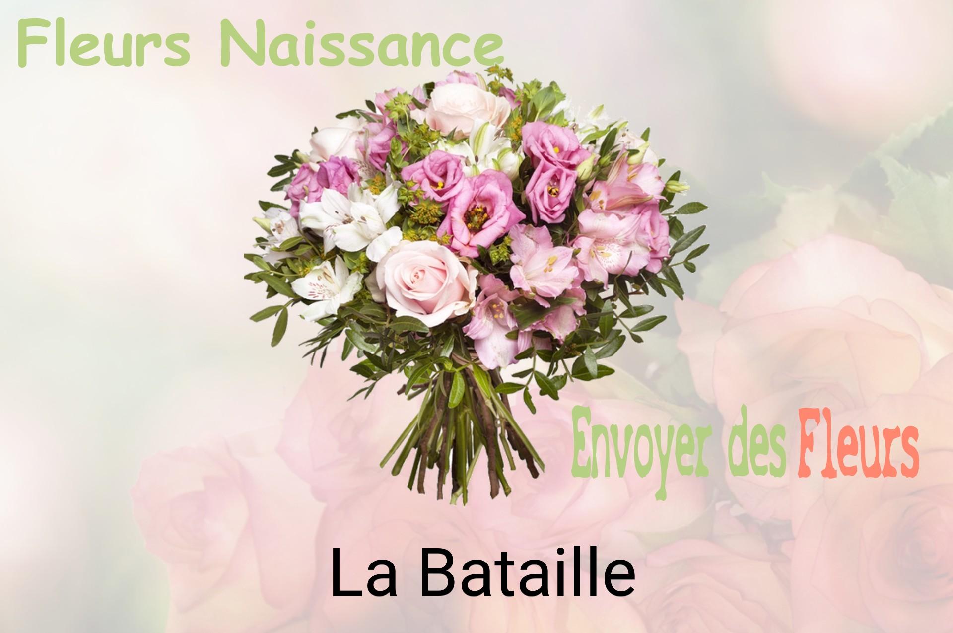 Bouquet de fleurs de naissance livré à La Bataille